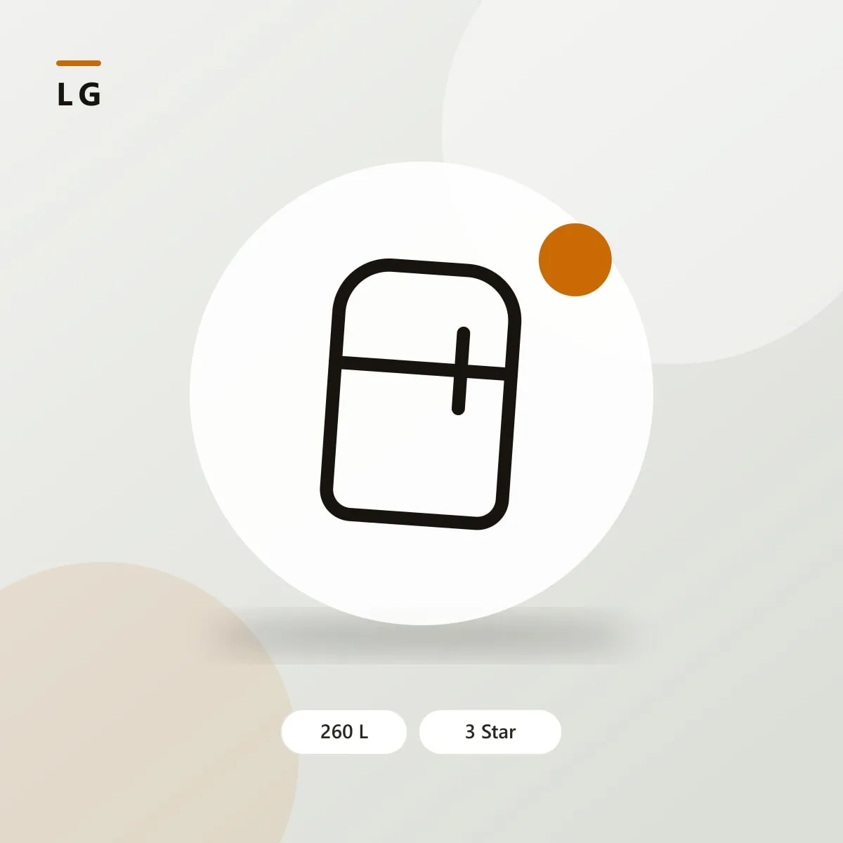 LG 260 L 3 Star Frost Free Double Door Refrigerator