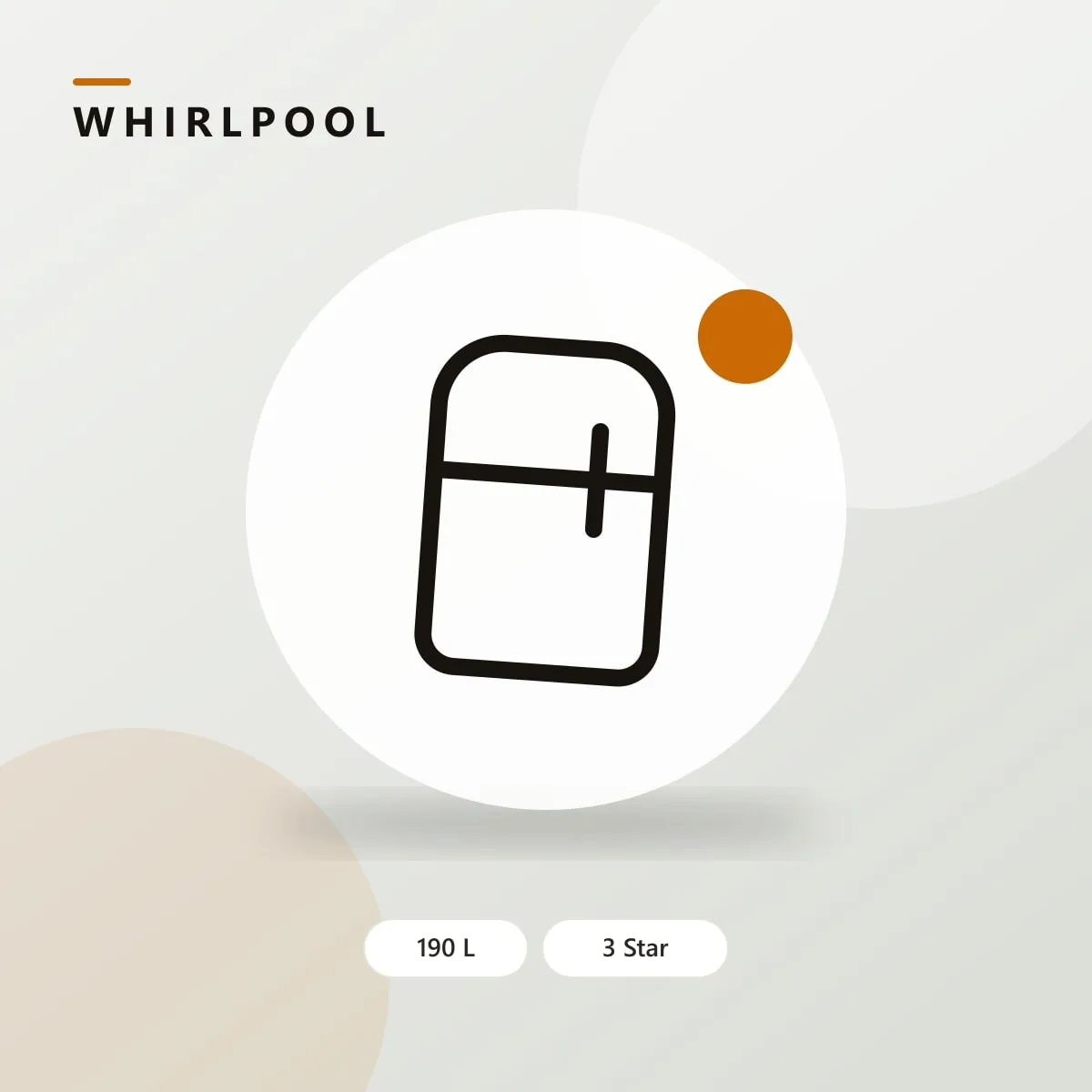 Whirlpool 190 L 3 Star Direct Cool Single Door Refrigerator