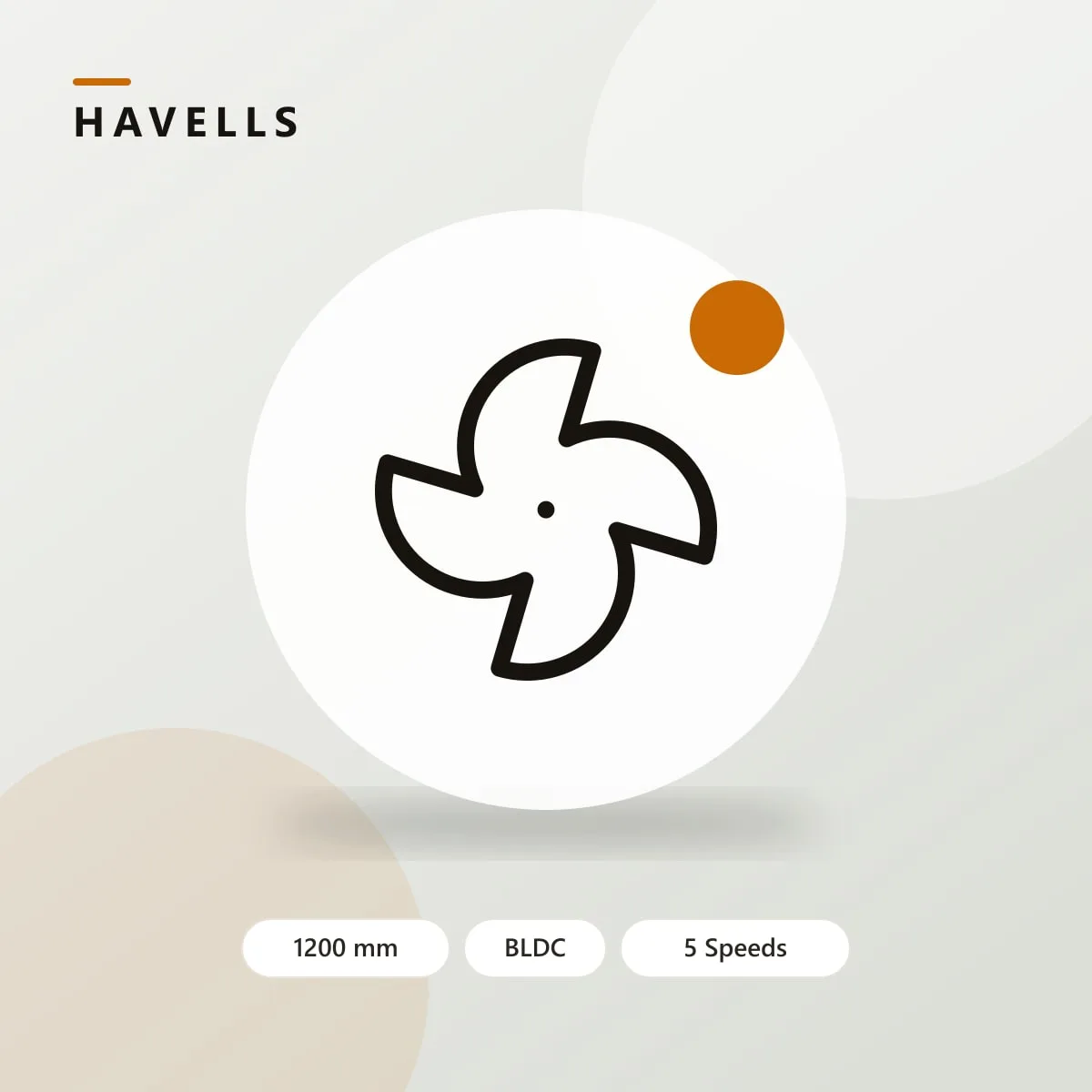 Havells Stealth Air 1200mm BLDC Ceiling Fan