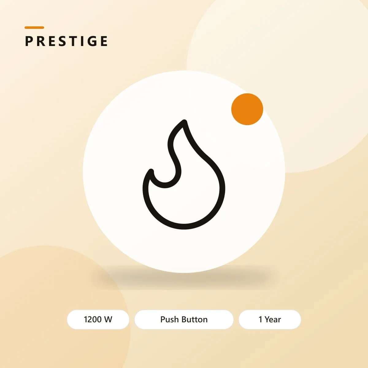 Prestige PIC 20 1200W Induction Cooktop